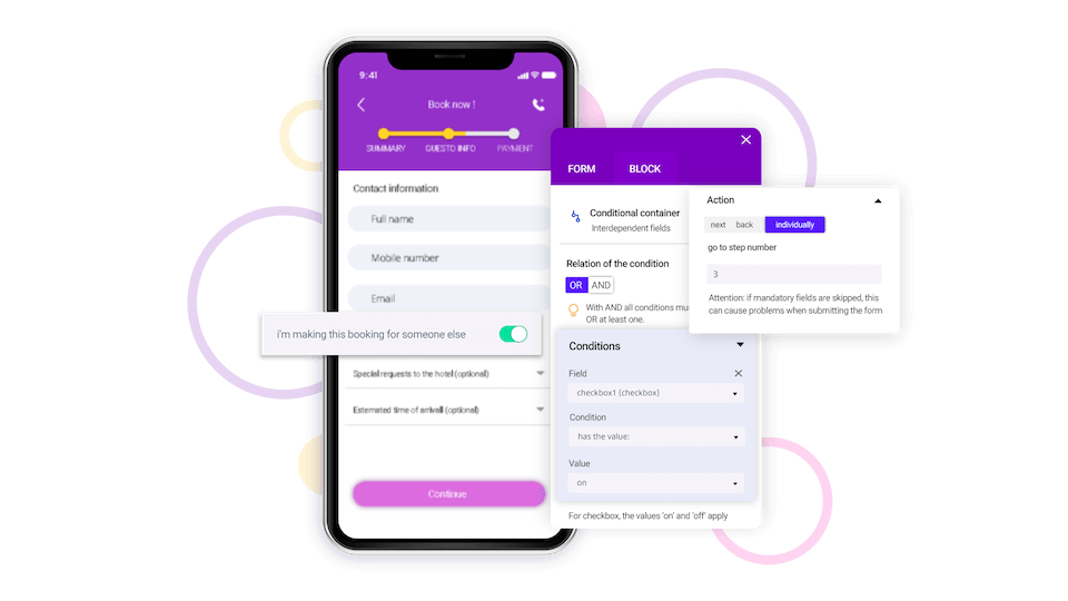 Dynamic Content Muiltistep Forms