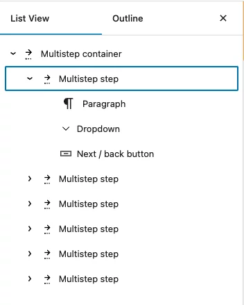 List view screenshot
