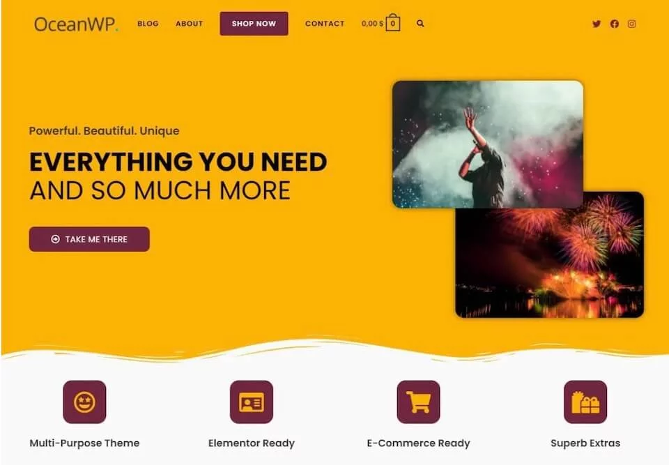 OceanWP WordPress Theme Preview