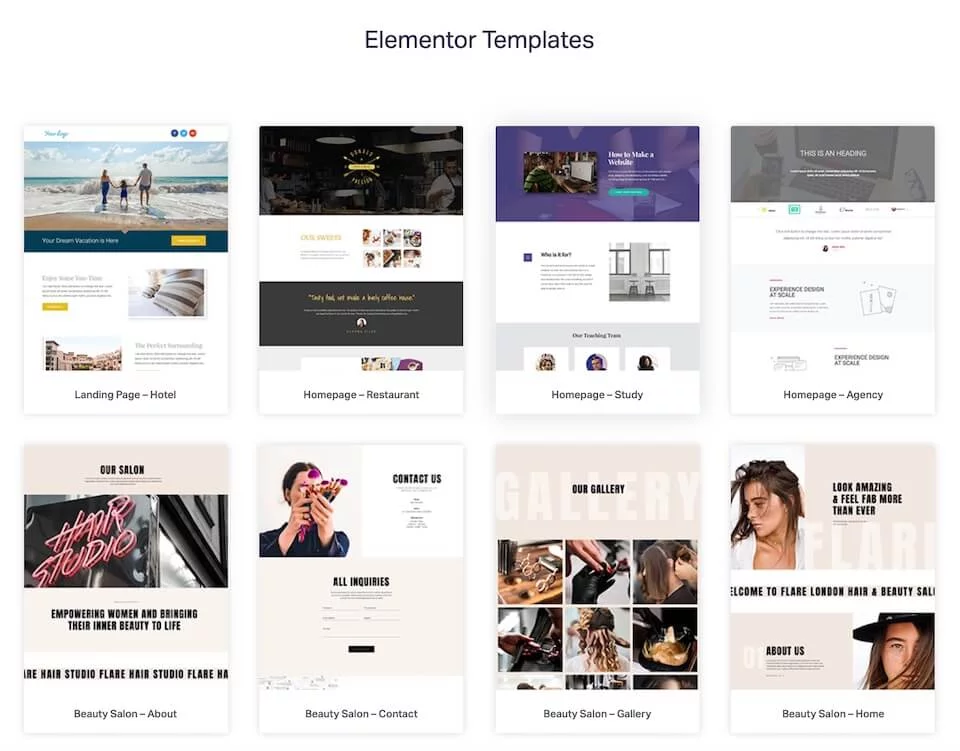 Template Libary Elementor