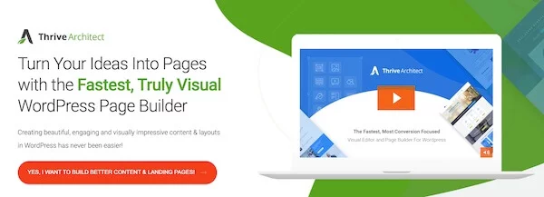 Screenshot Thrive-Architect Website